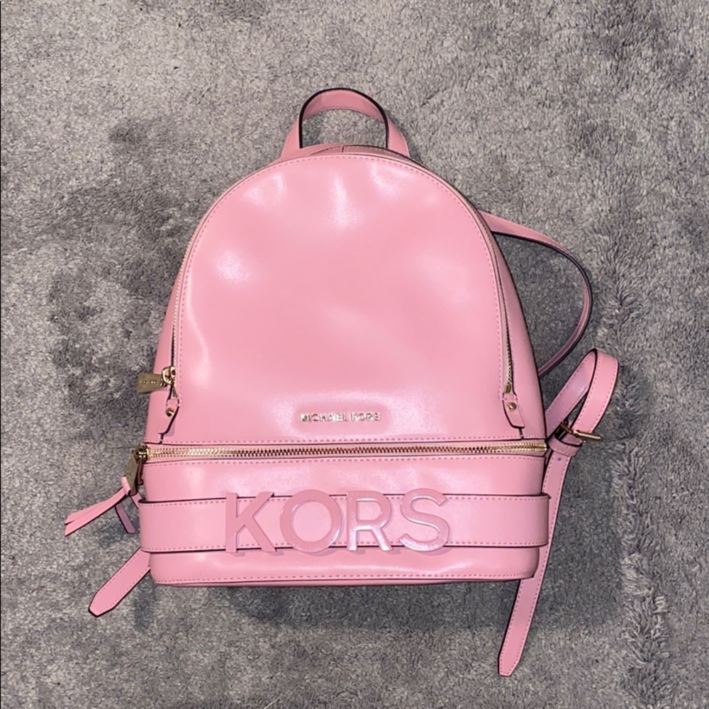 Pink Micheal Kors Backpack